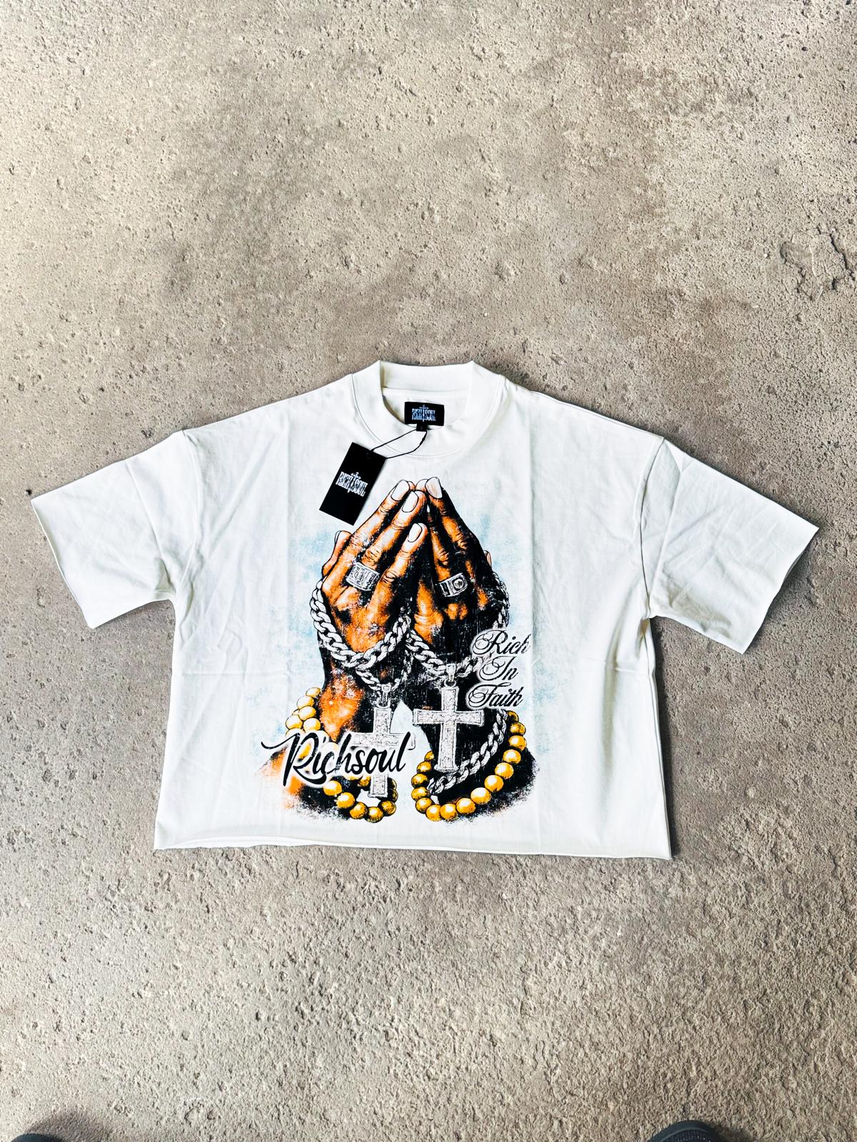 RICH IN FAITH WHITE TEE