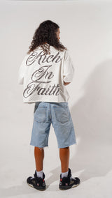 RICH IN FAITH WHITE TEE